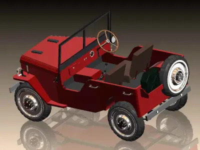 Jeep 1944 Free 3D model