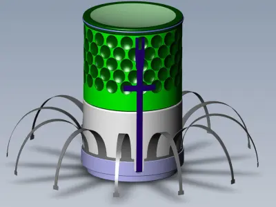 HB876 British landmine area denial submunition 3D model