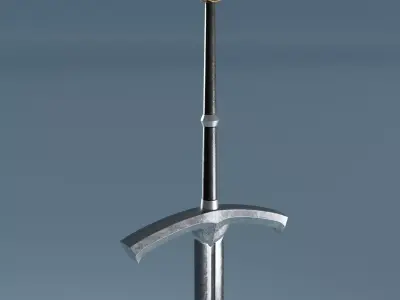 Medieval Sword 3D Model Rigged 3D model