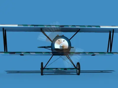 Fokker D-VI V07 3D model