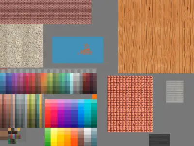 Lowpoly Flour Factory for game Free low-poly 3D model