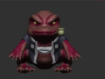 GamaBunta frog NARUTO 3D model