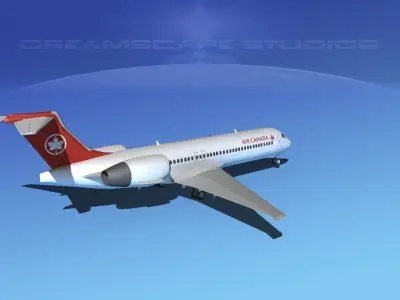 Boeing 717-200 Air Canada 1 3D model