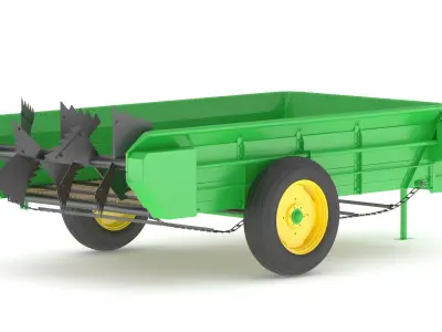 John Deere 34 Muck Spreader 3D model