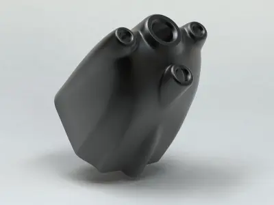 MXS-R 50E RC Airplane cowl V-Ray and PBR Low-poly 3D model