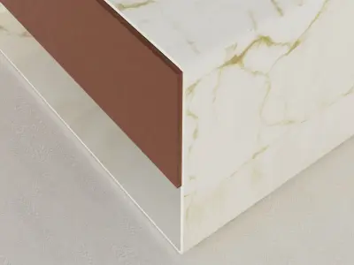 bedside minimalist marble Free low-poly 3D model