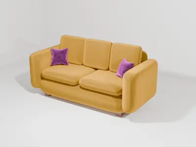 Cozy Sofa Free 3D model purchase