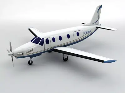  Ibis Aerospace AE-270 Aircraft Low-poly 3D model