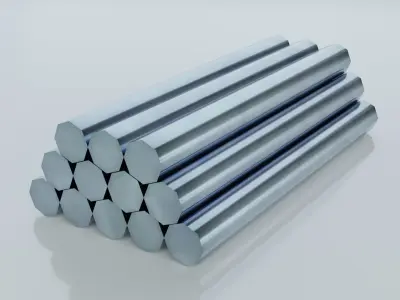 Resources Pack - Rods Low-poly 3D model