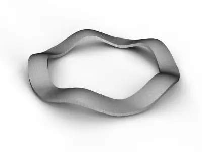 Wave washer 3D model