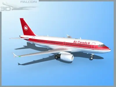 Falcon3D A319 Air Canada 3D model