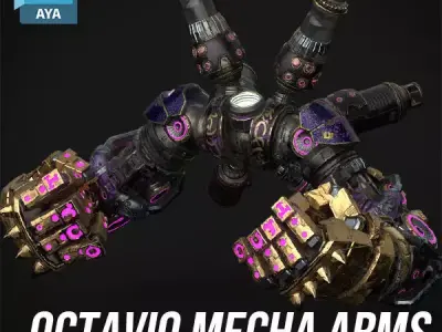 Prop - Octavio Mecha Arms 3D model