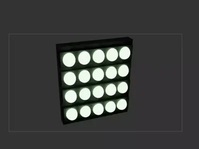 Stadium Focus Light 3D Model Free low-poly 3D model