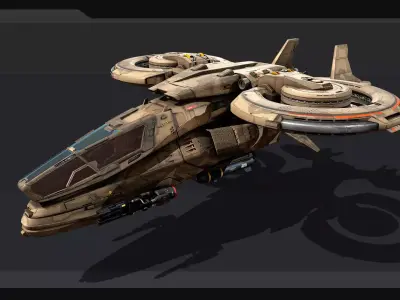 VTOL - STEALTH Fighter Low-poly 3D model