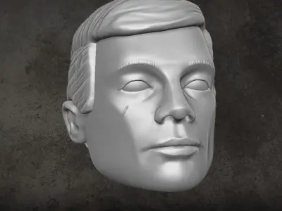 Classic Joe Head 3D printable File For Action Figures 3D print model