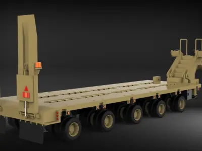 Oshkosh M1000 trailer 3D model