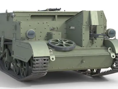 Bren Gun Carrier   Low-poly 3D model