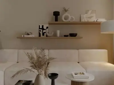 shelves with decor boho decor Free 3D model