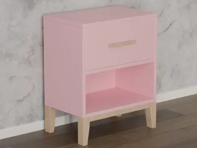 Modern Bedside Design Free 3D model buy