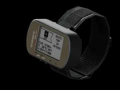 Game-Ready GARMIN Foretrex 401 Wrist top Low-poly 3D model