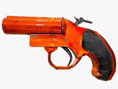 Flare Gun 3D model shop