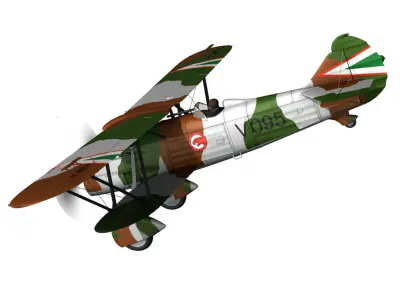 Fiat CR 32 - Hungarian Royal Air Force - V095 3D model