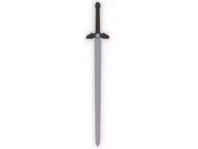 Long Sword Free low-poly 3D model