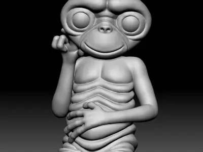 Alien Statue - 080 3D print model