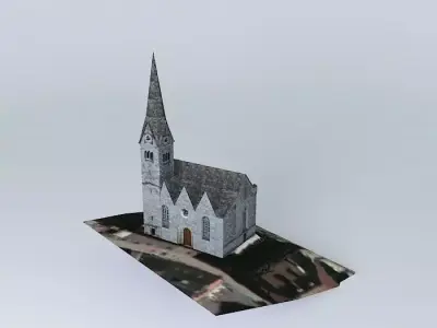 Hallstatt church Free 3D model