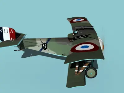Nieuport 11 VHP V05 3D model