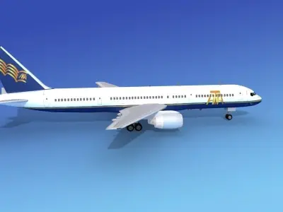 Boeing 757-200 ATA Airlines 3D model