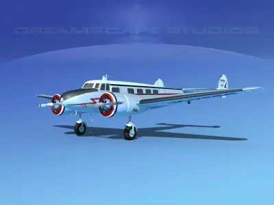 Lockheed L10 Electra Marshall 3D model