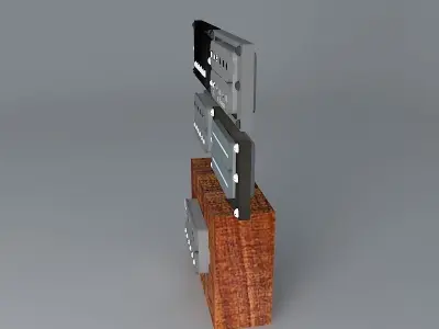 Guitar Parts Free 3D model