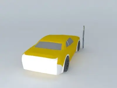 Muscle car template Free 3D model