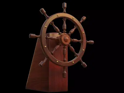 Steering the ship 3D model