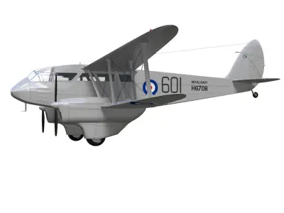de Havilland DH89 Dragon Rapide 3D model