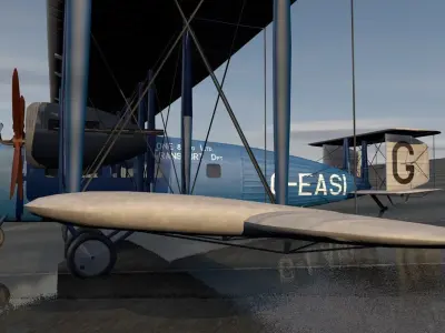 Vickers Vimy 66 Airliner 3D model