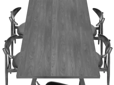 Dining set 44 Free 3D model