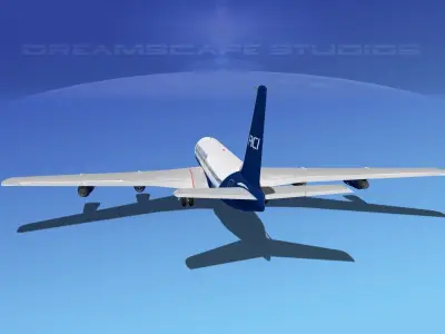 Boeing 707 Air Charter Intl 3D model