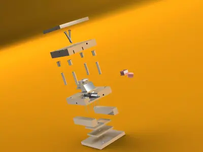 Plastic Injection Mold Free 3D model