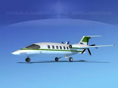 Piaggio Avanti P180 V16 3D model