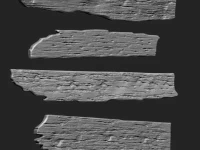 Wooden Plank IMM Brush Pack 30 in One Vol4 3D model