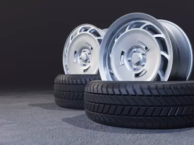 C11SP wheels Low-poly 3D model