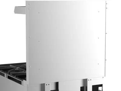 Commercial Range 24 inches Restaurant Cooking Equipment 3D model