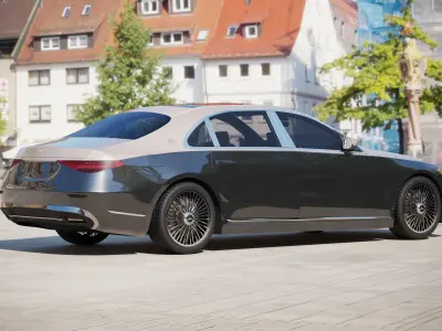 MercedesBenz SClass Maybach 2021 3D model