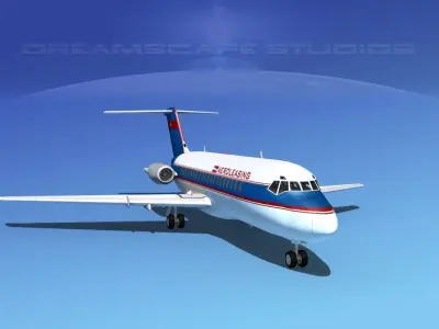 Doulgas DC-9-20 Aero Leasing 3D model