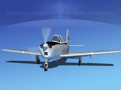 Beechcraft T-34 Mentor V01 USAF 3D model
