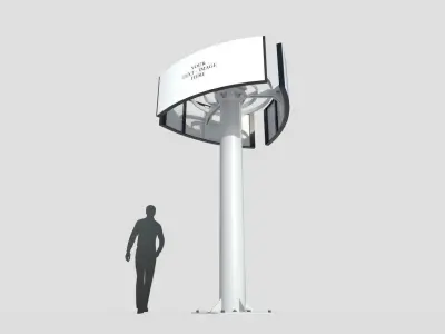 Billboard M10 Low-poly 3D model