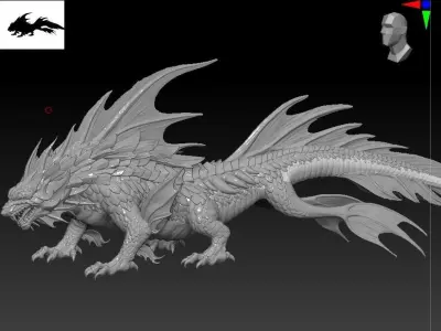 zbrush ztl beast variation terror  3D model