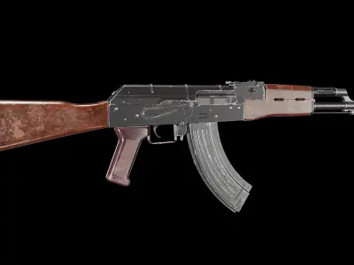 Game Ready AK 47 Low-poly 3D model